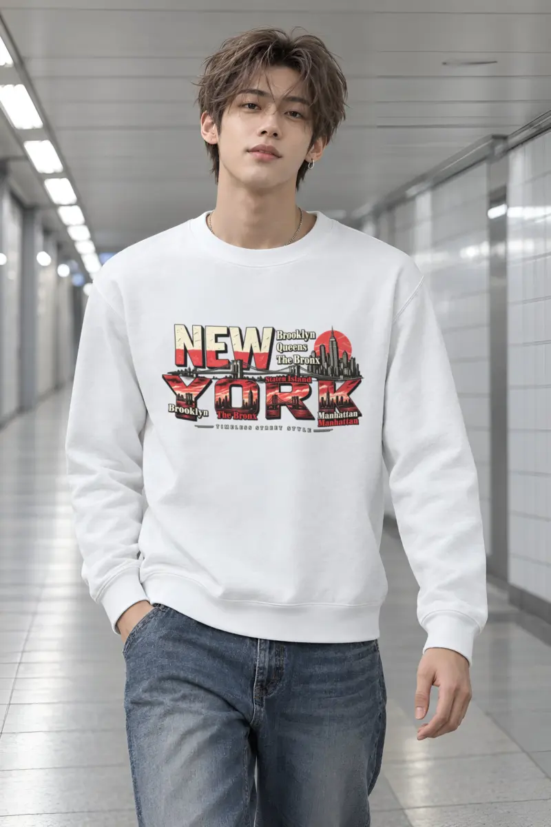 "Timeless Street Style" Heavy Blend Unisex Crewneck Sweatshirt