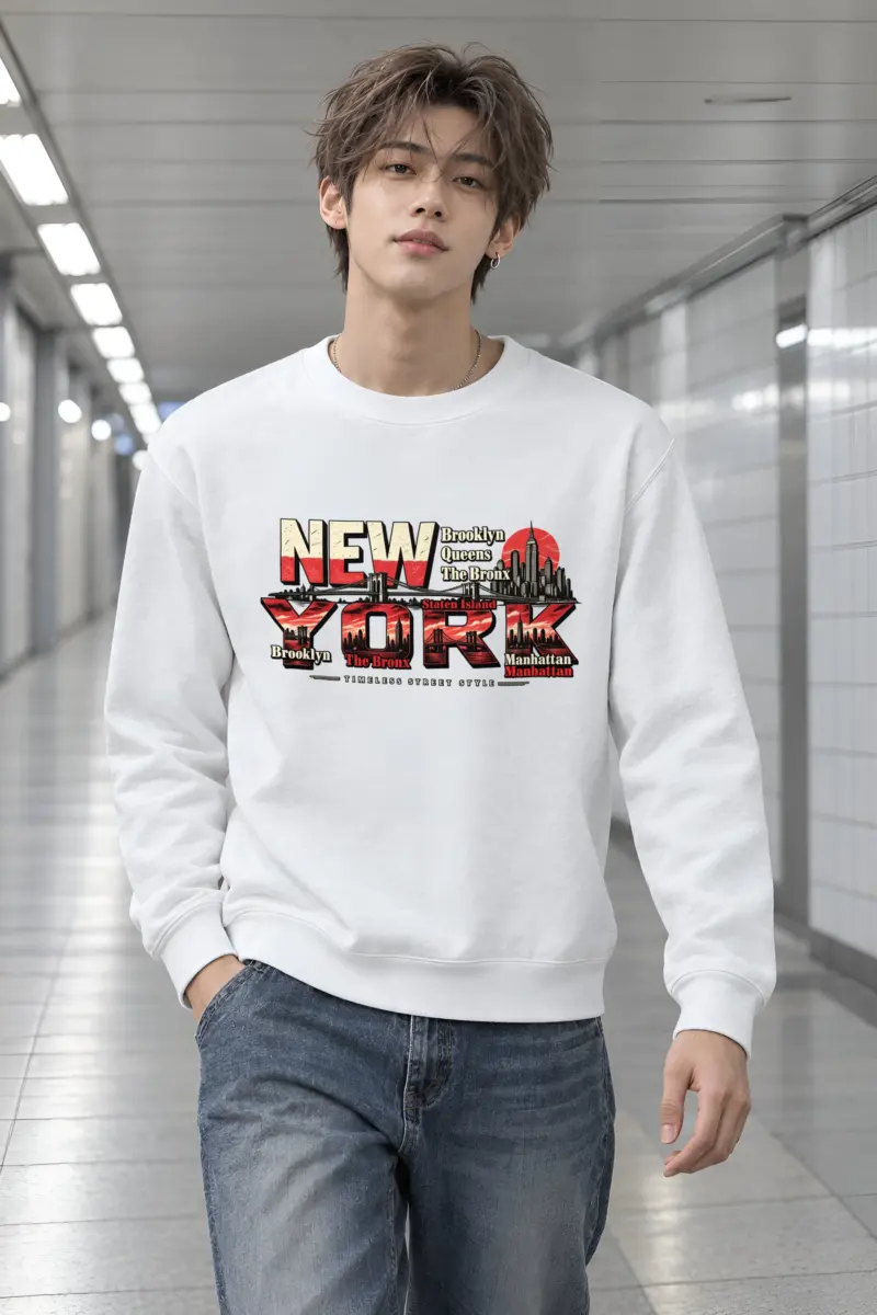"Timeless Street Style" Heavy Blend Unisex Crewneck Sweatshirt