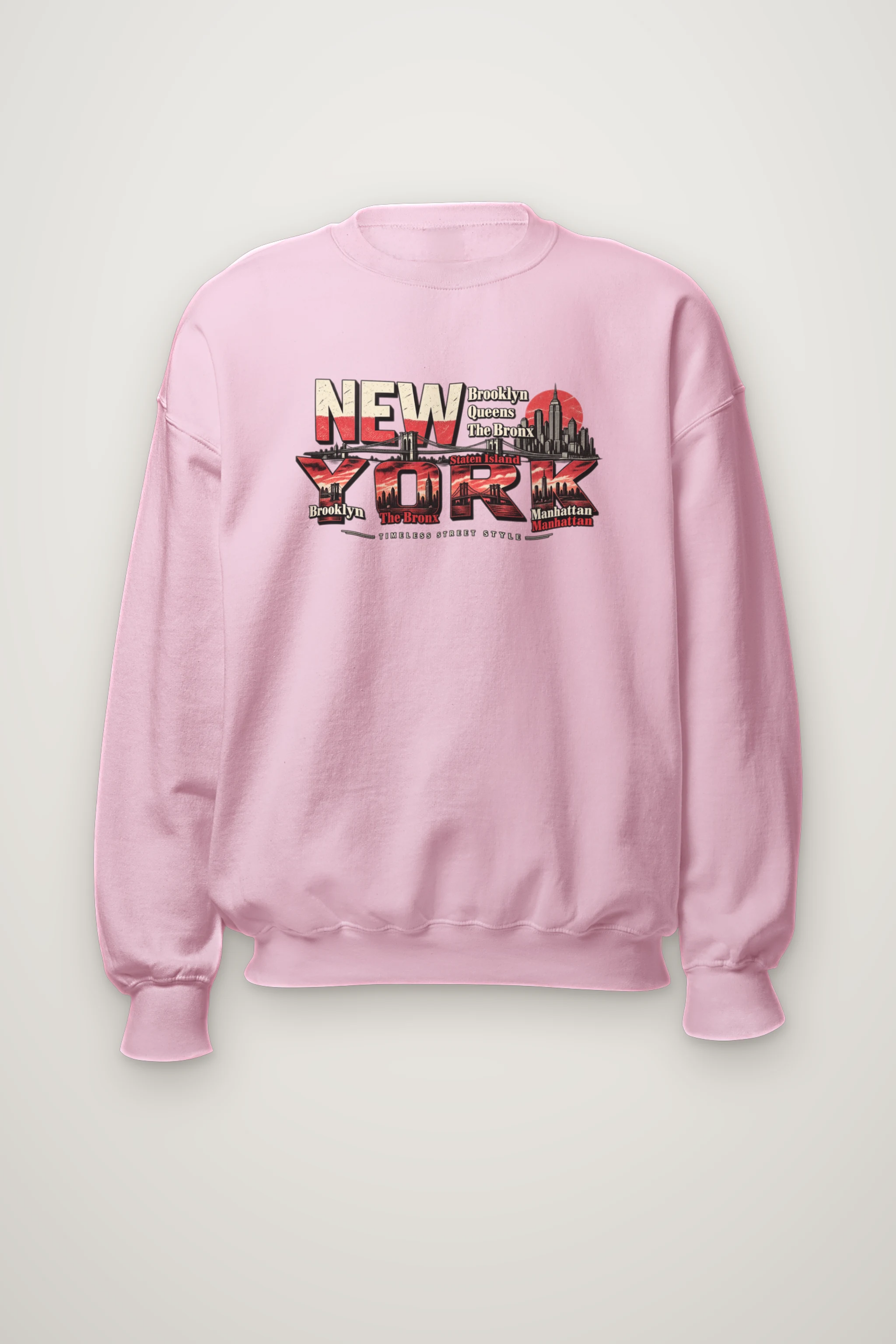 "Timeless Street Style" Heavy Blend Unisex Crewneck Sweatshirt
