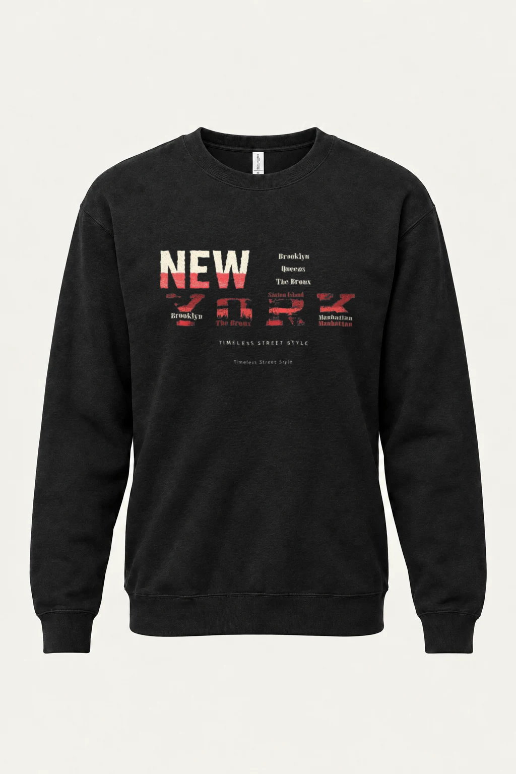 "Timeless Street Style" Heavy Blend Unisex Crewneck Sweatshirt | Gildan 18000