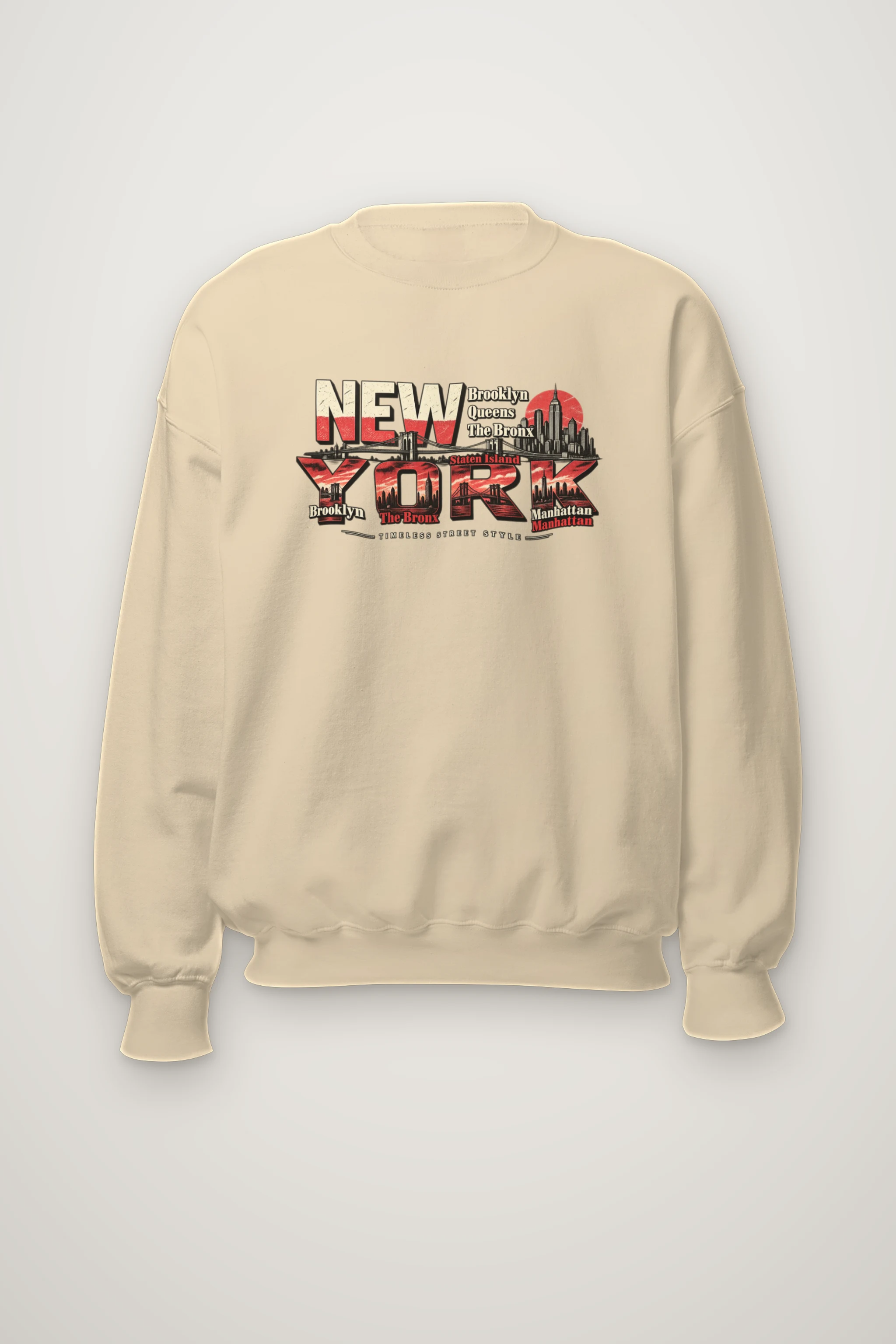 "Timeless Street Style" Heavy Blend Unisex Crewneck Sweatshirt