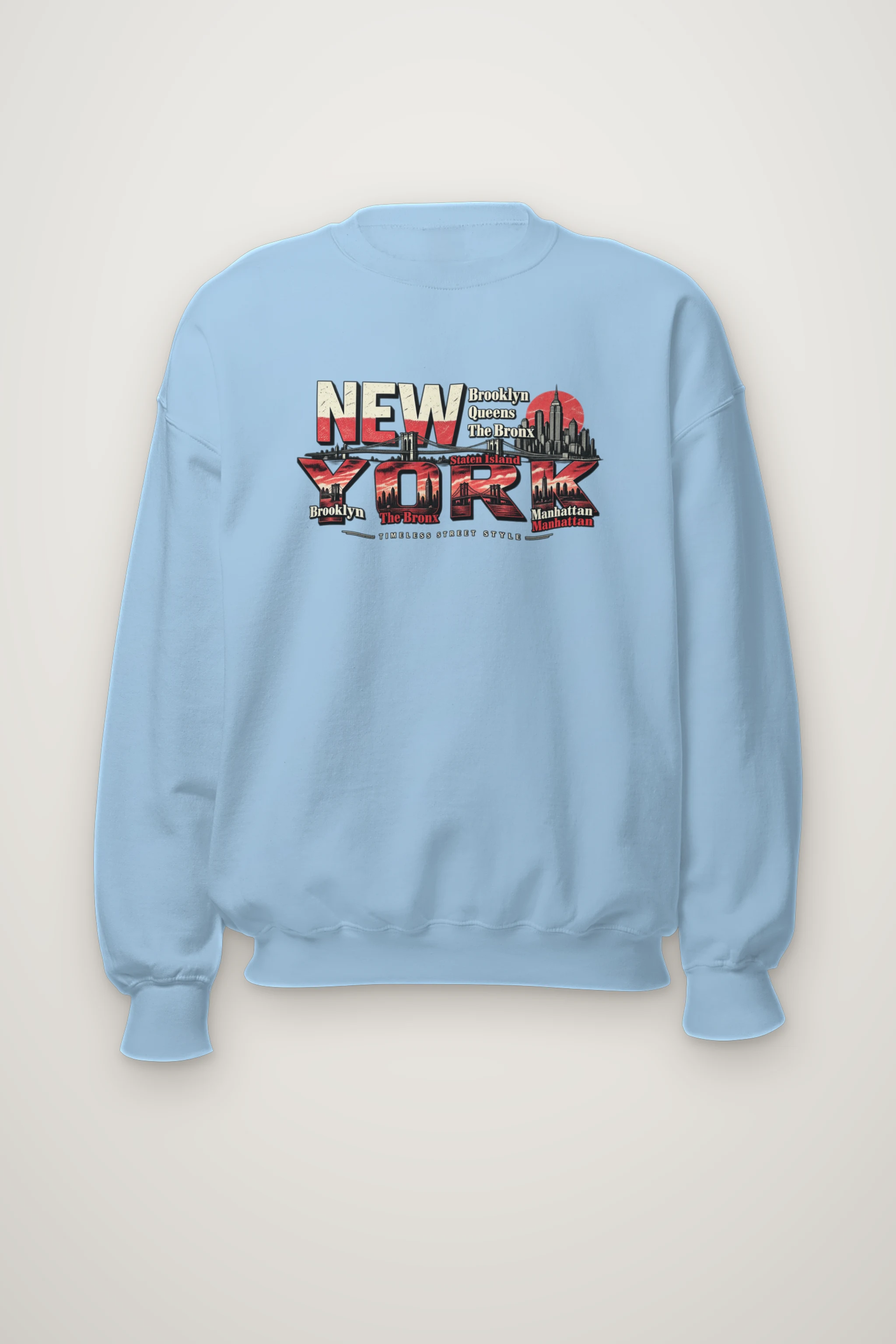 "Timeless Street Style" Heavy Blend Unisex Crewneck Sweatshirt
