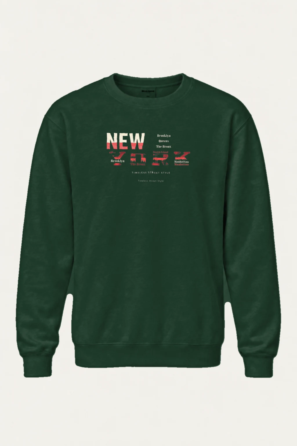 "Timeless Street Style" Heavy Blend Unisex Crewneck Sweatshirt | Gildan 18000