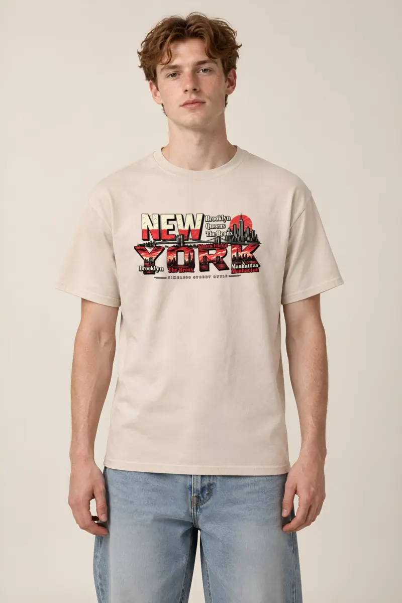 "Timeless Street Style" Heavyweight Unisex Crewneck T-shirt