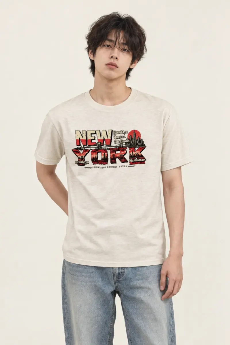 "Timeless Street Style" Heavyweight Unisex Crewneck T-shirt