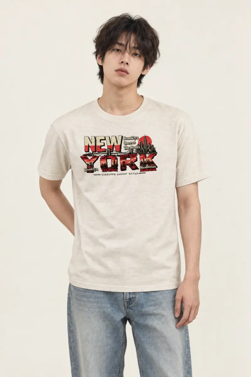 "Timeless Street Style" Heavyweight Unisex Crewneck T-shirt