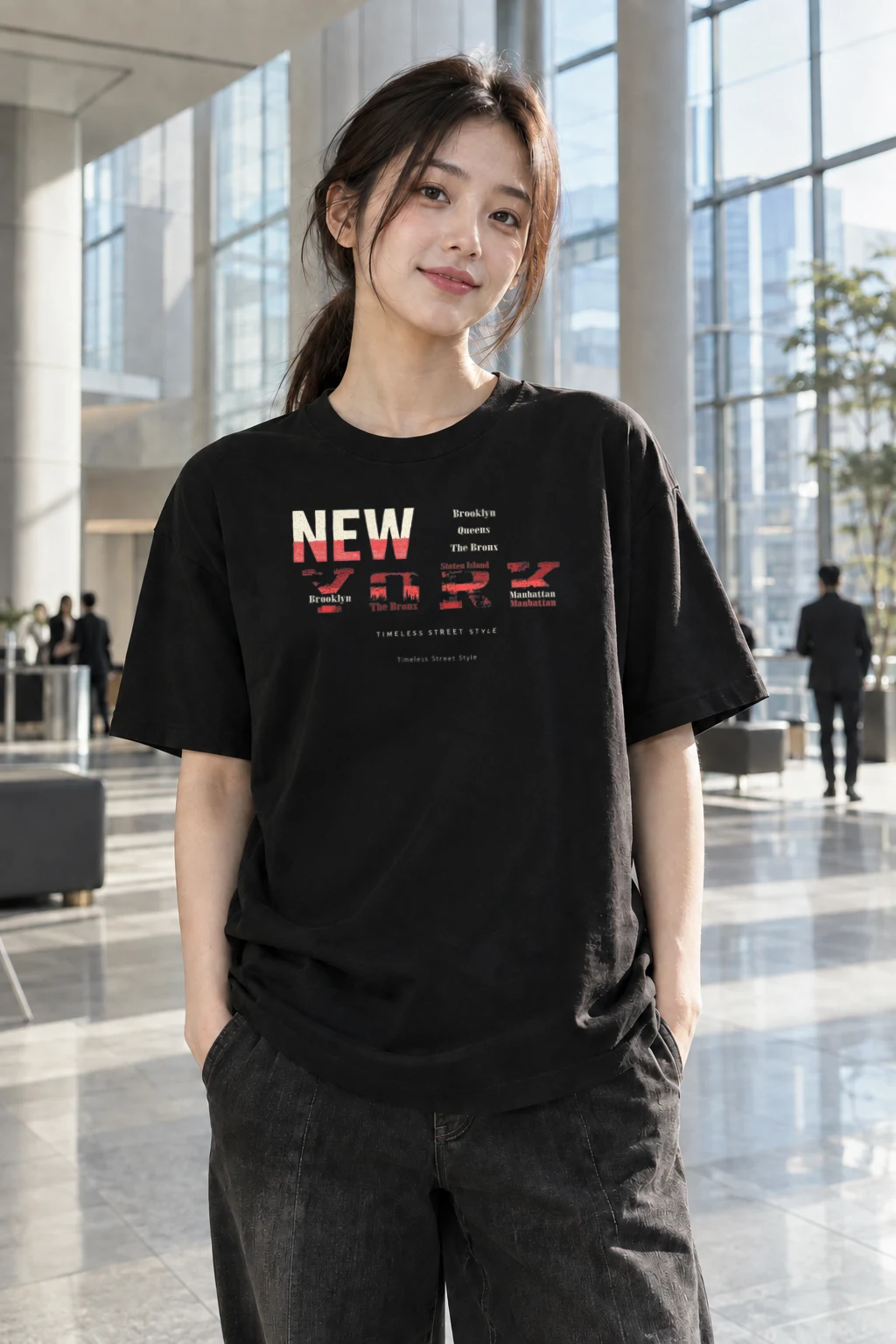 "Timeless Street Style" Heavyweight Unisex Crewneck T-shirt | Gildan 5000