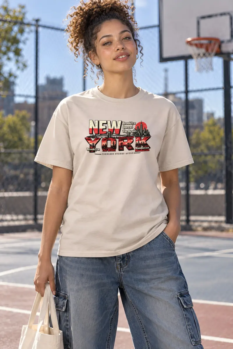 "Timeless Street Style" Heavyweight Unisex Crewneck T-shirt