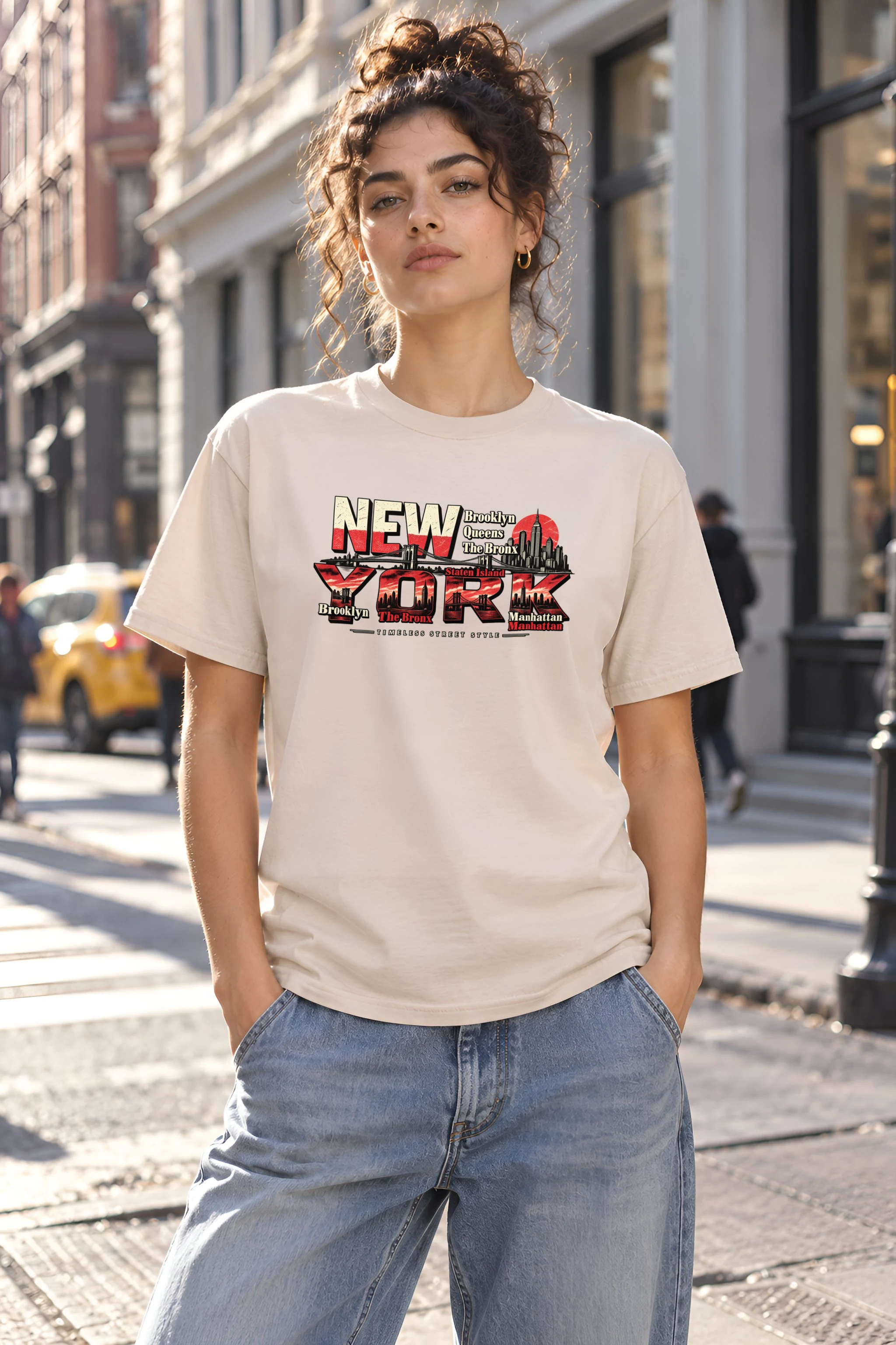 "Timeless Street Style" Heavyweight Unisex Crewneck T-shirt
