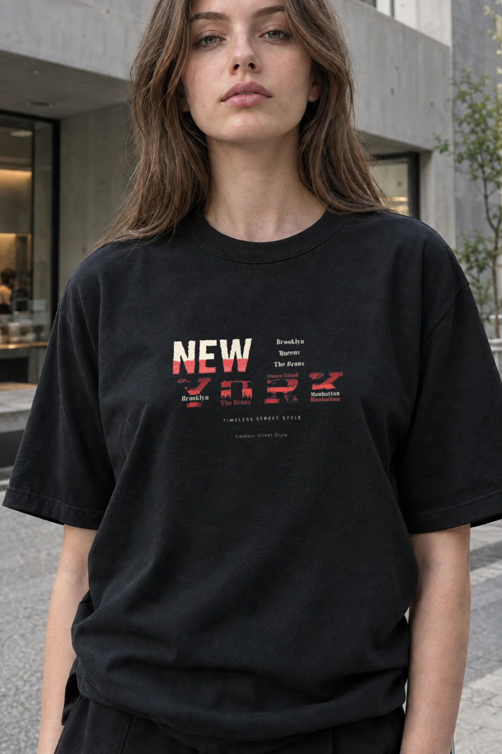"Timeless Street Style" Heavyweight Unisex Crewneck T-shirt | Gildan 5000
