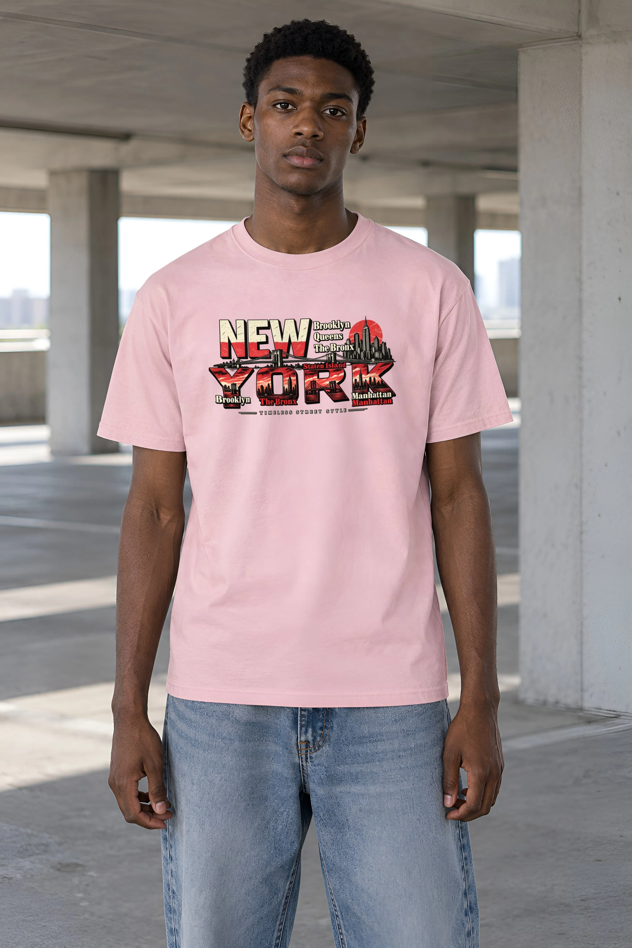 "Timeless Street Style" Heavyweight Unisex Crewneck T-shirt