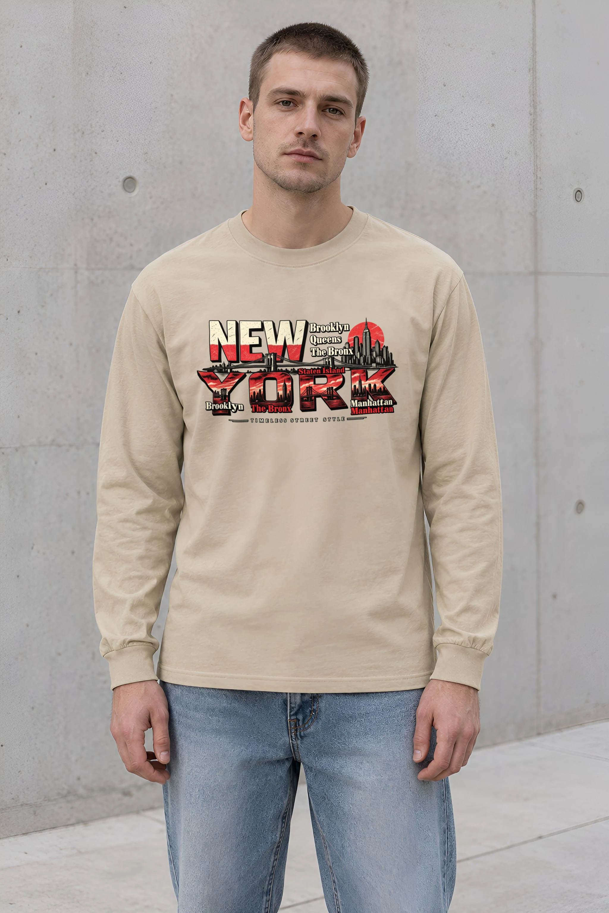 "Timeless Street Style" Unisex Longsleeve T-shirt