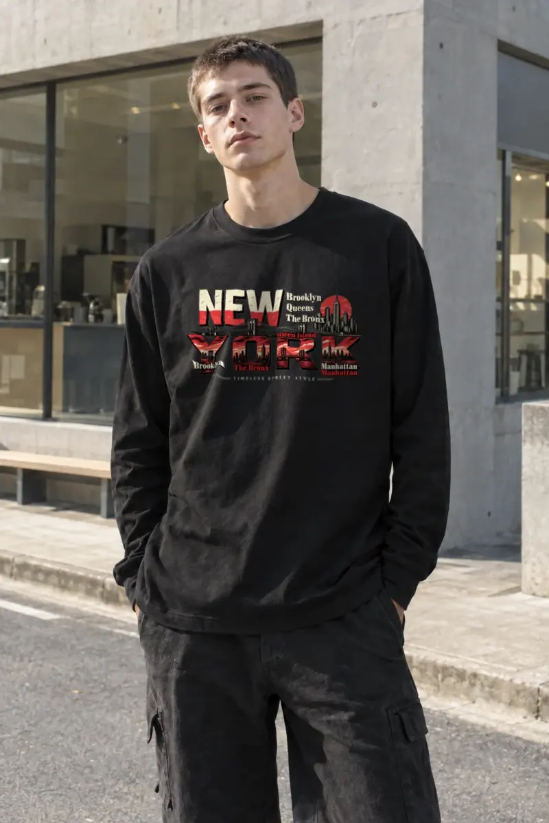 "Timeless Street Style" Unisex Longsleeve T-shirt | Gildan 2400