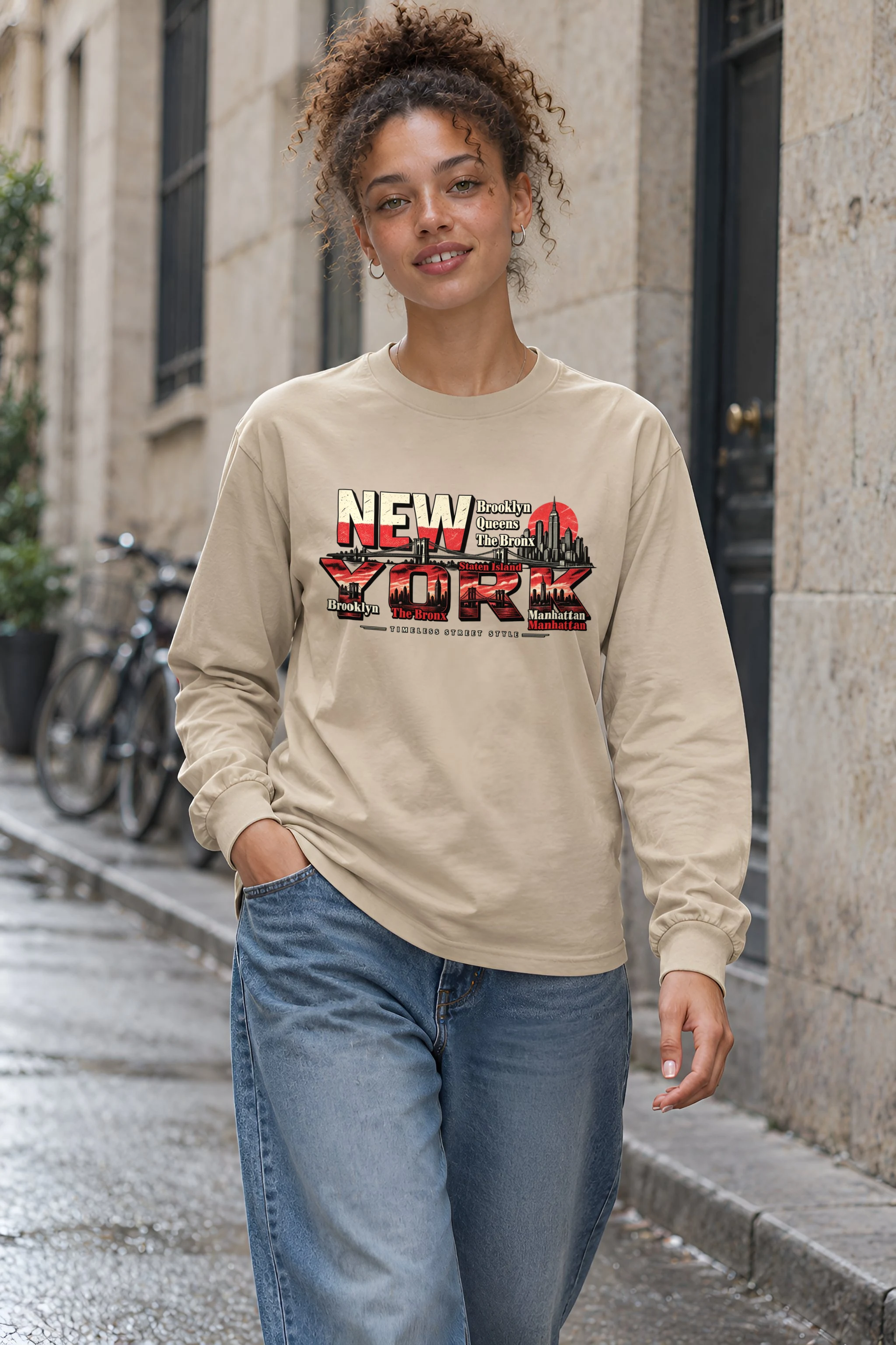 "Timeless Street Style" Unisex Longsleeve T-shirt