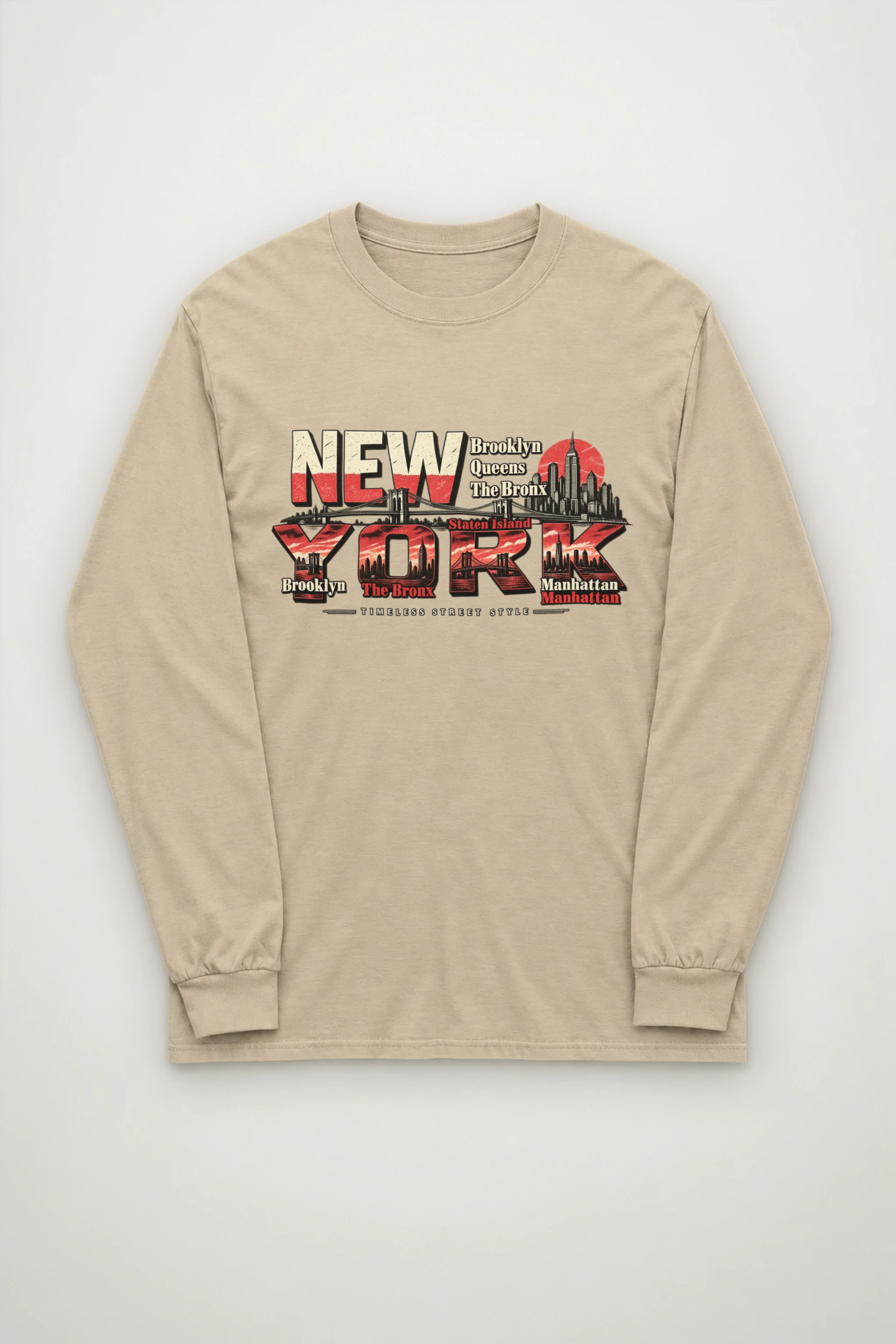 "Timeless Street Style" Unisex Longsleeve T-shirt