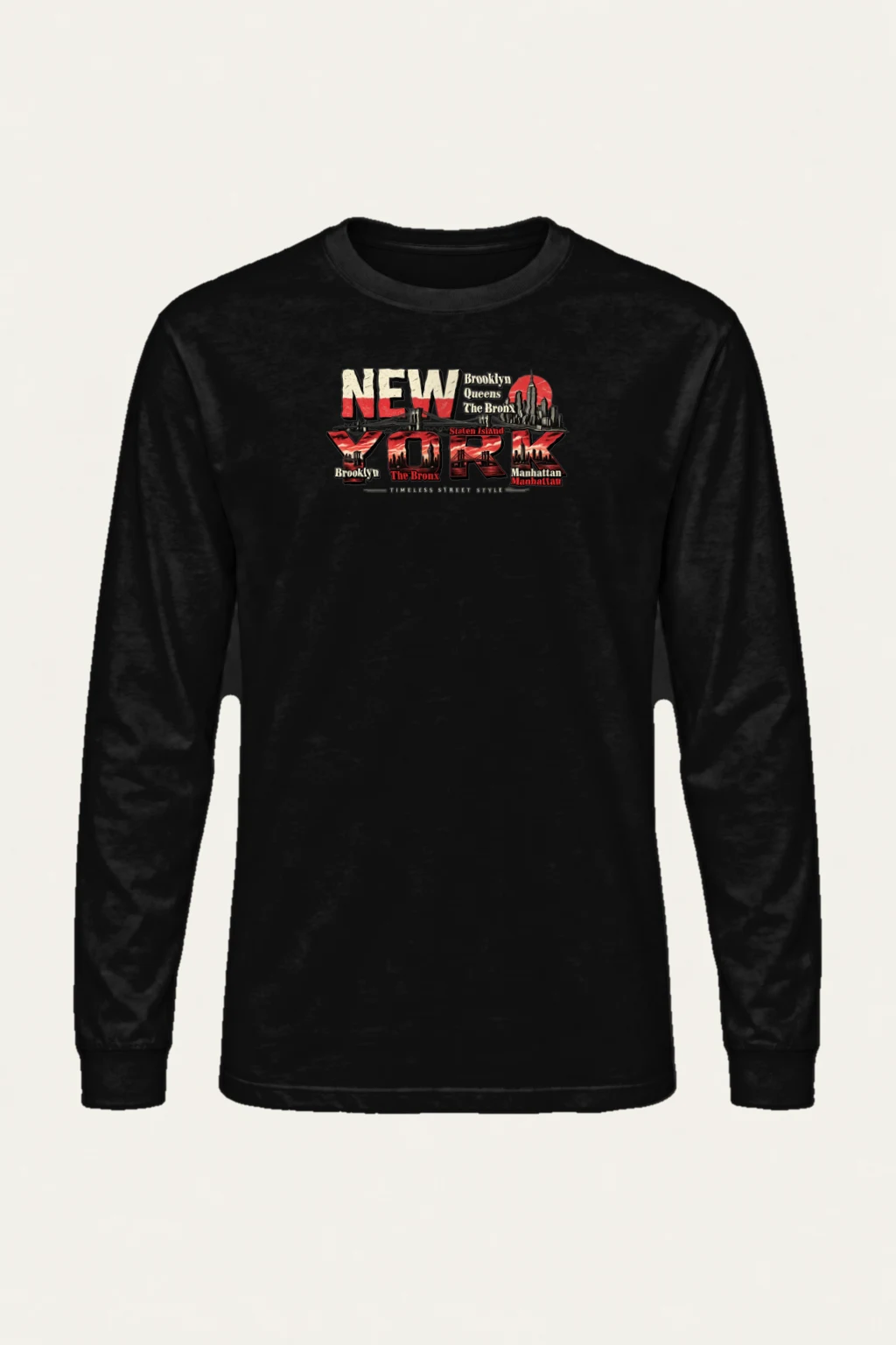 "Timeless Street Style" Unisex Longsleeve T-shirt | Gildan 2400