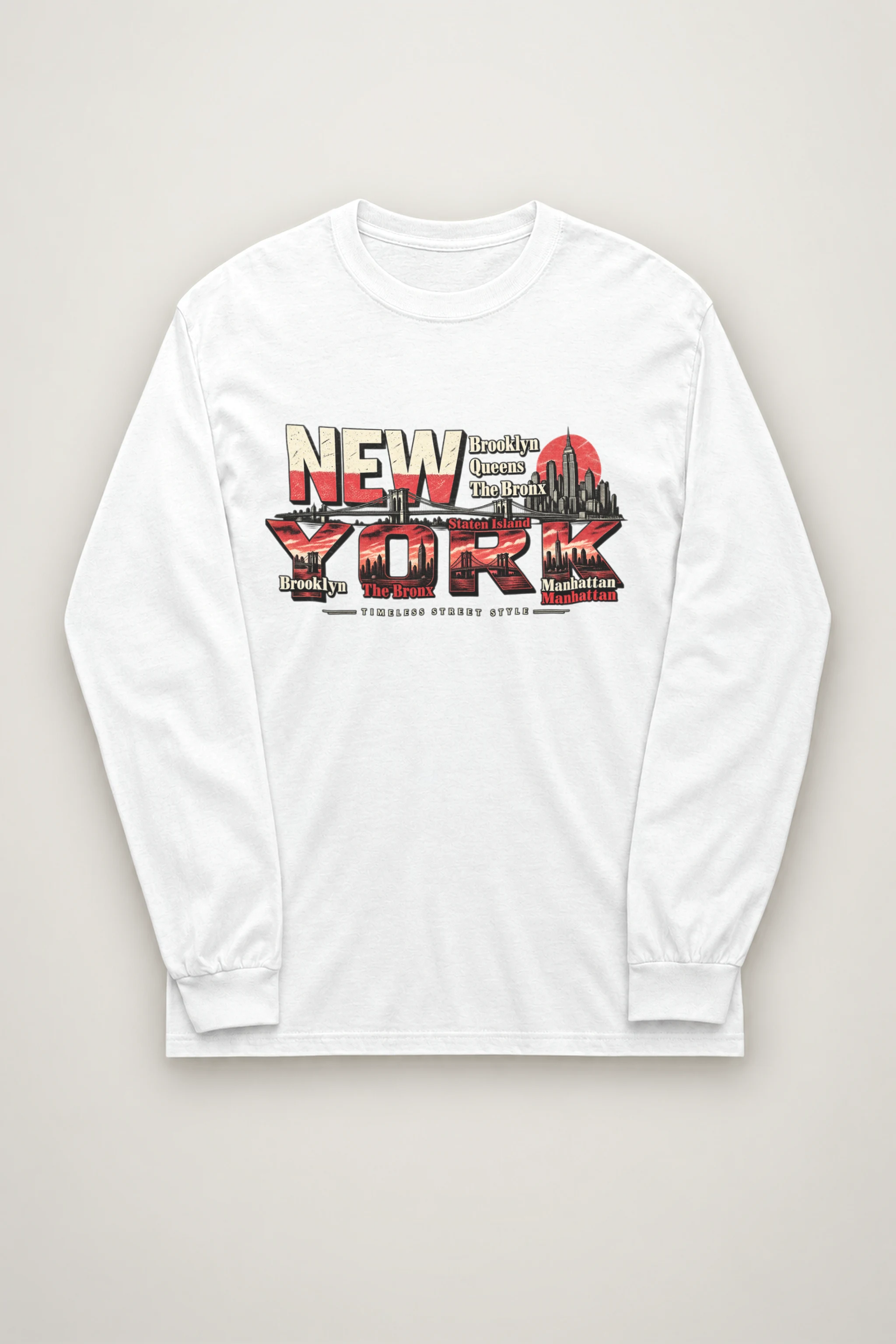 "Timeless Street Style" Unisex Longsleeve T-shirt