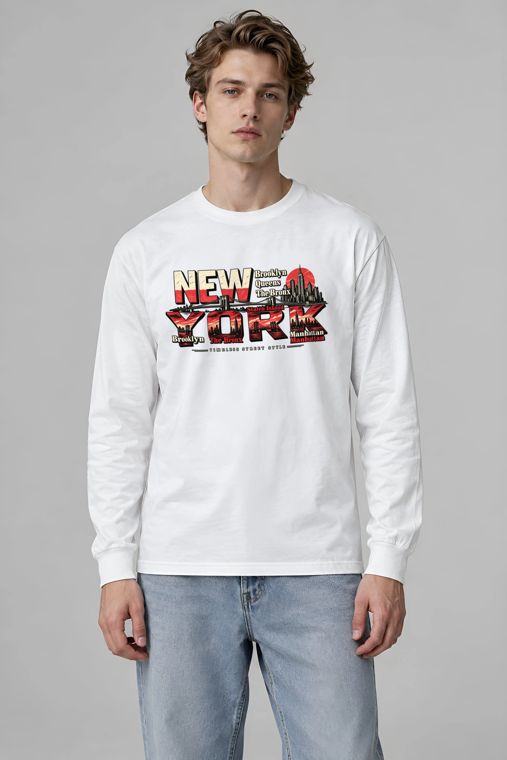 "Timeless Street Style" Unisex Longsleeve T-shirt