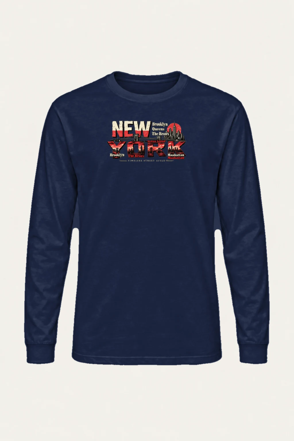 "Timeless Street Style" Unisex Longsleeve T-shirt | Gildan 2400