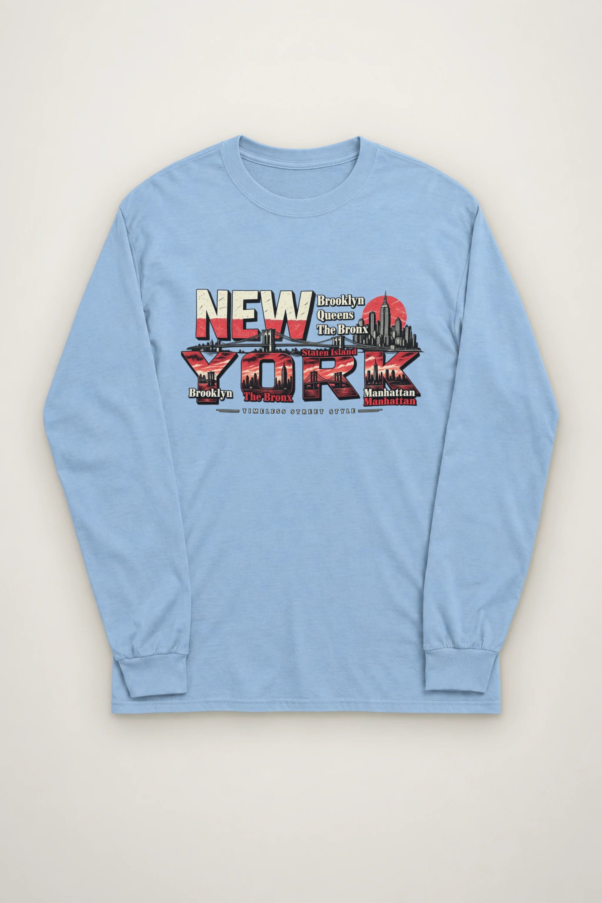 "Timeless Street Style" Unisex Longsleeve T-shirt