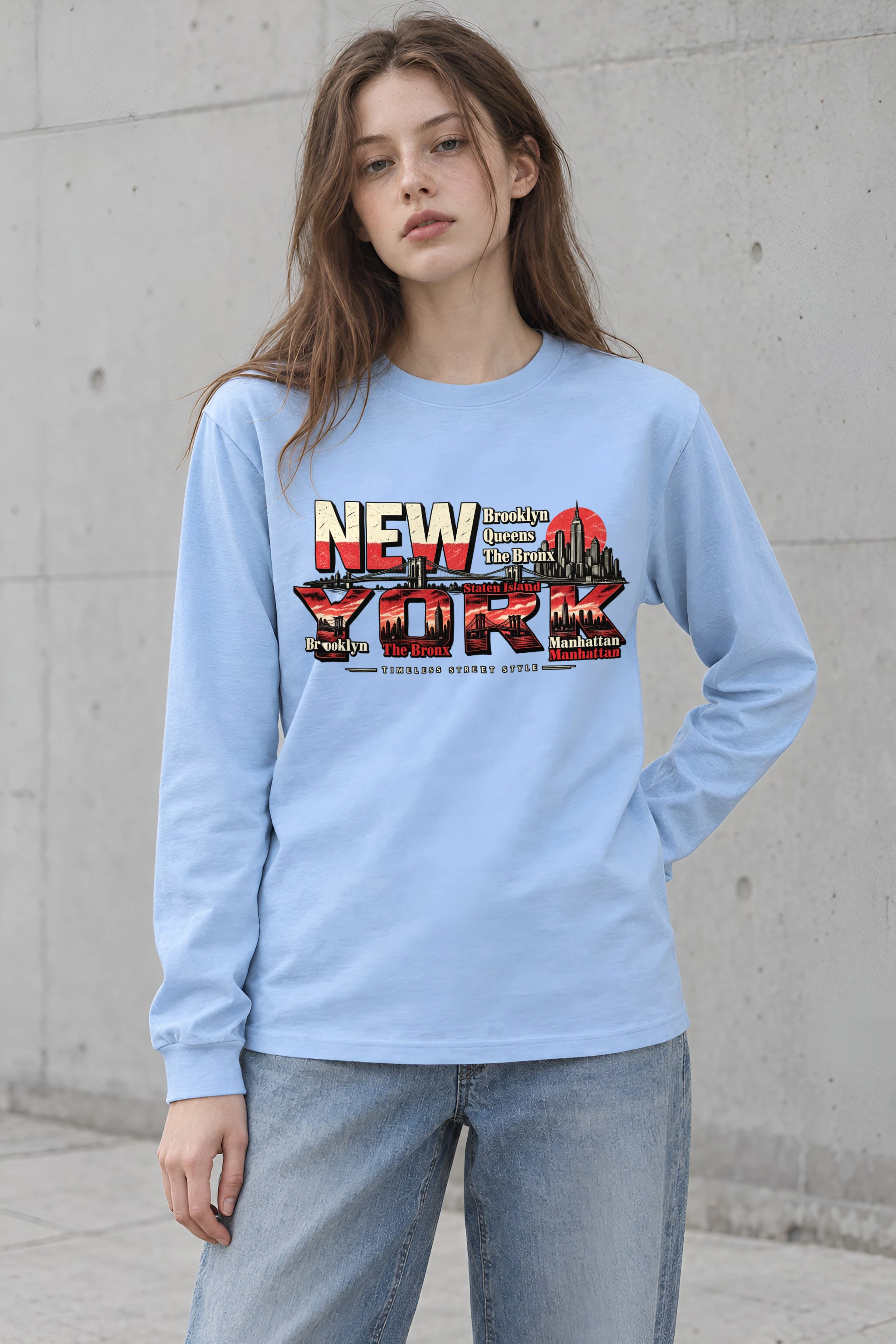 "Timeless Street Style" Unisex Longsleeve T-shirt