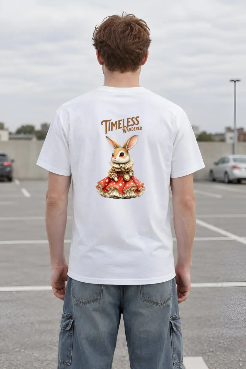 "Timeless Wanderer" Heavyweight Unisex Crewneck T-shirt