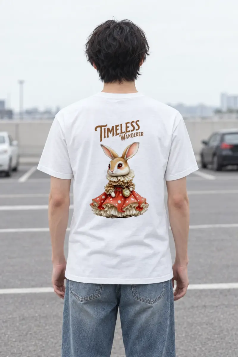 "Timeless Wanderer" Heavyweight Unisex Crewneck T-shirt