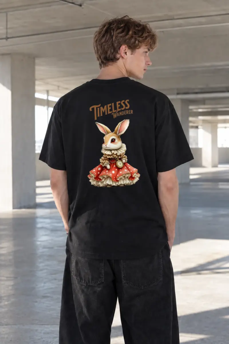 “Timeless Wanderer” Heavyweight Unisex Crewneck T-shirt | Gildan 5000