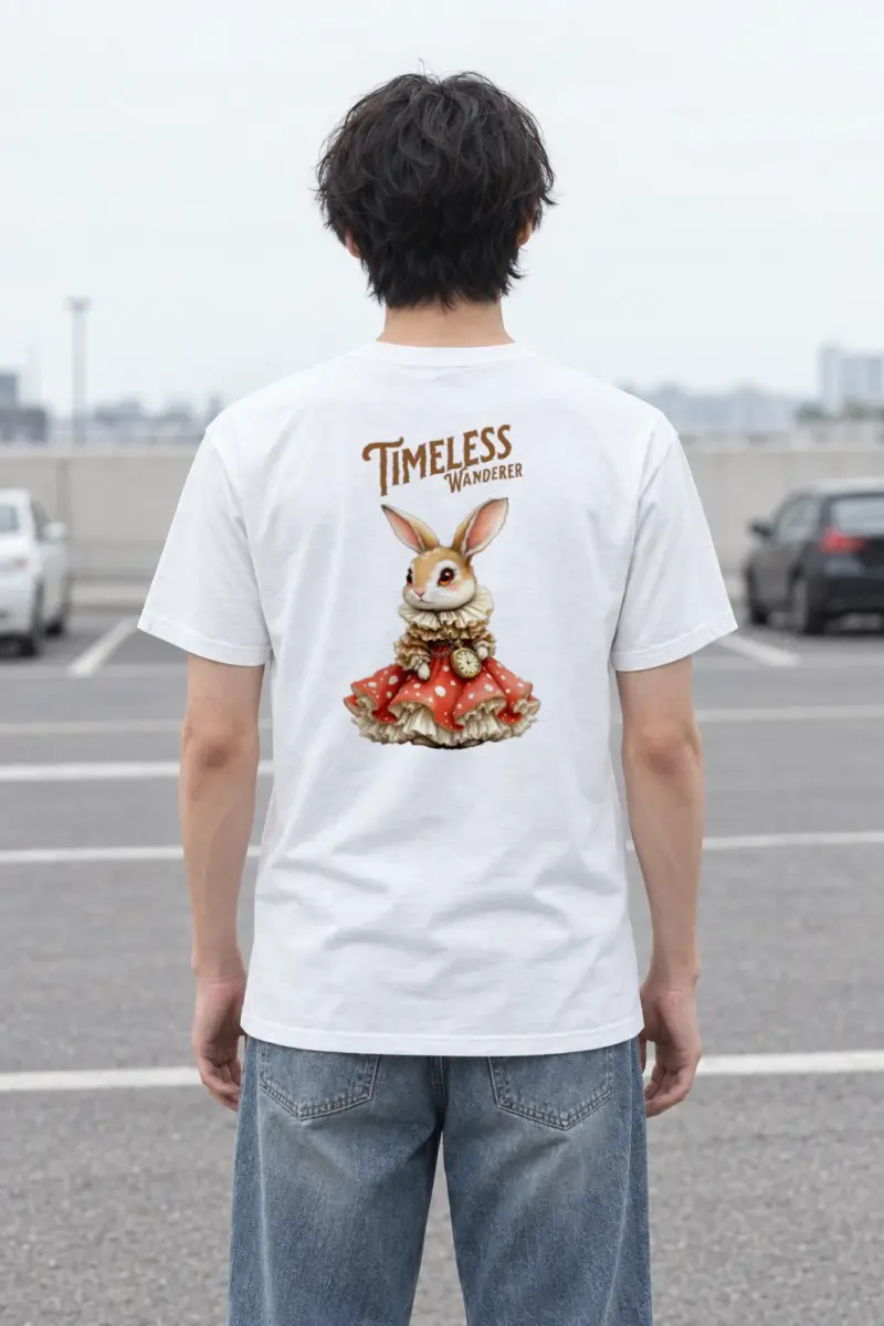 "Timeless Wanderer" Heavyweight Unisex Crewneck T-shirt
