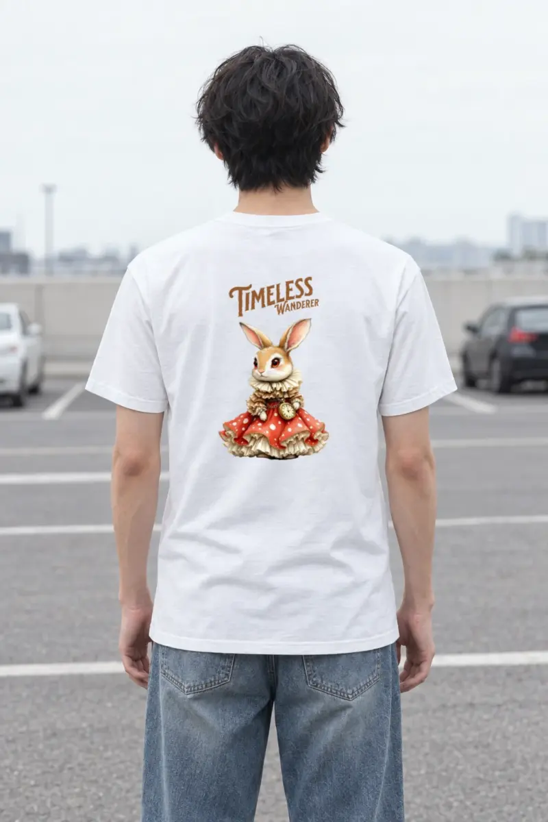 "Timeless Wanderer" Heavyweight Unisex Crewneck T-shirt
