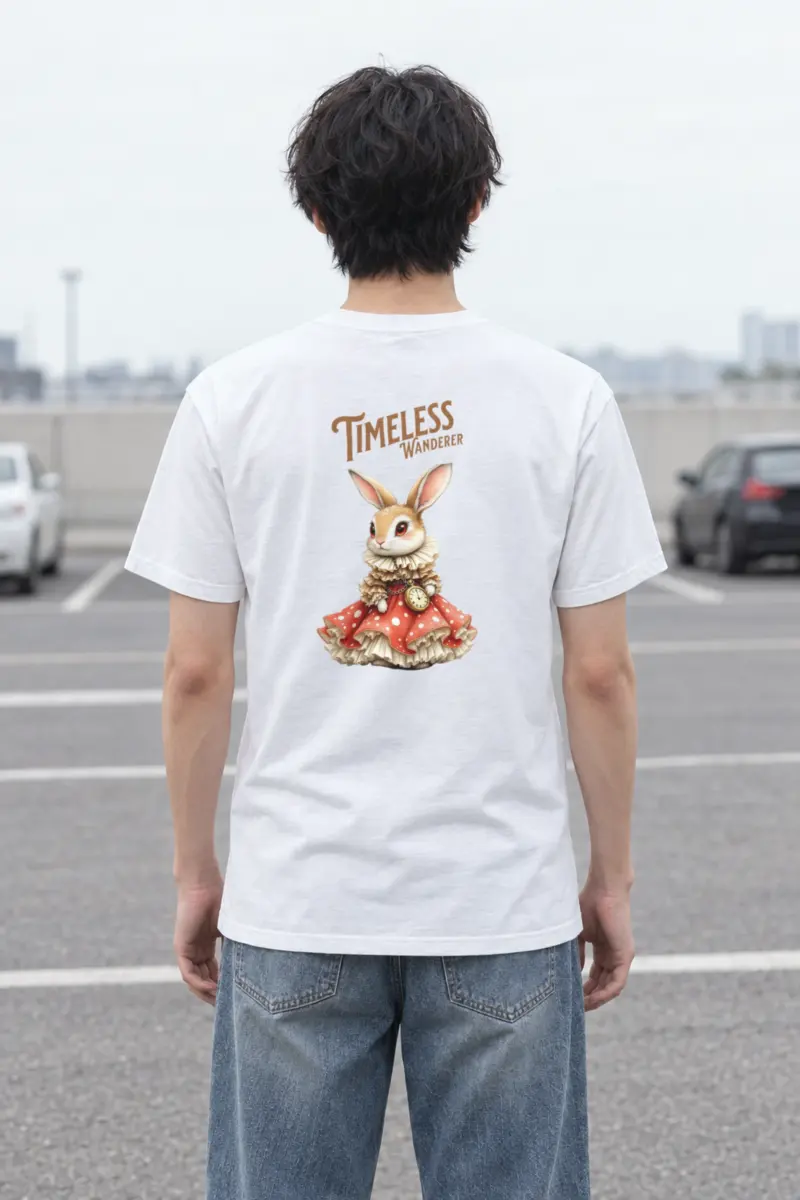 "Timeless Wanderer" Heavyweight Unisex Crewneck T-shirt