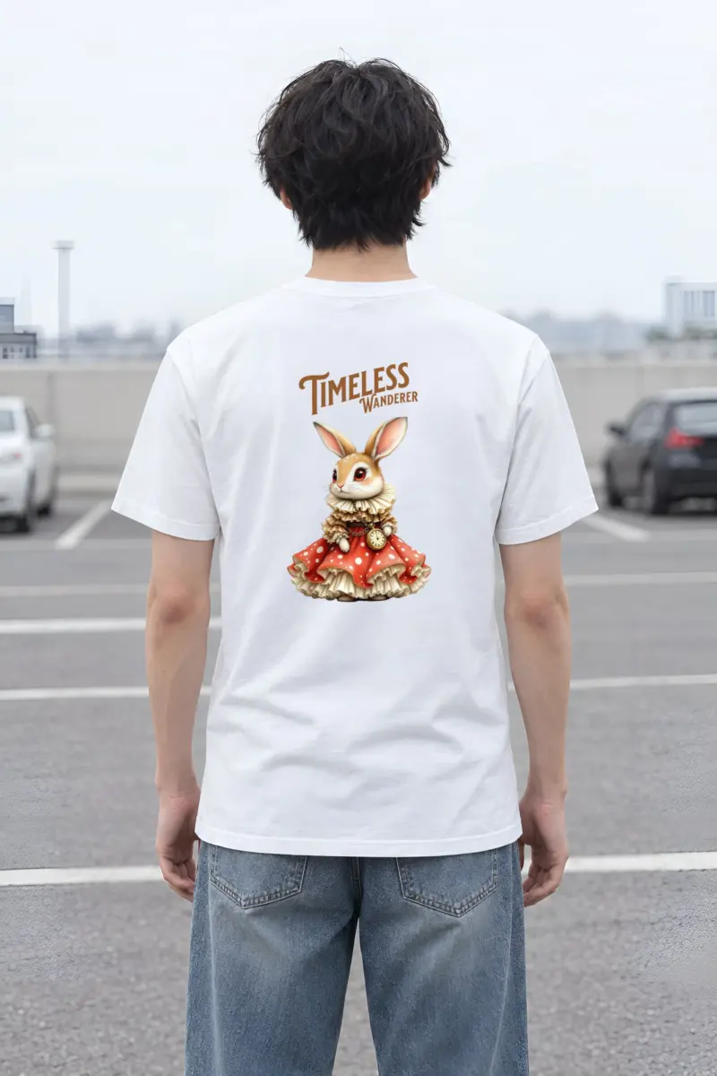 "Timeless Wanderer" Heavyweight Unisex Crewneck T-shirt