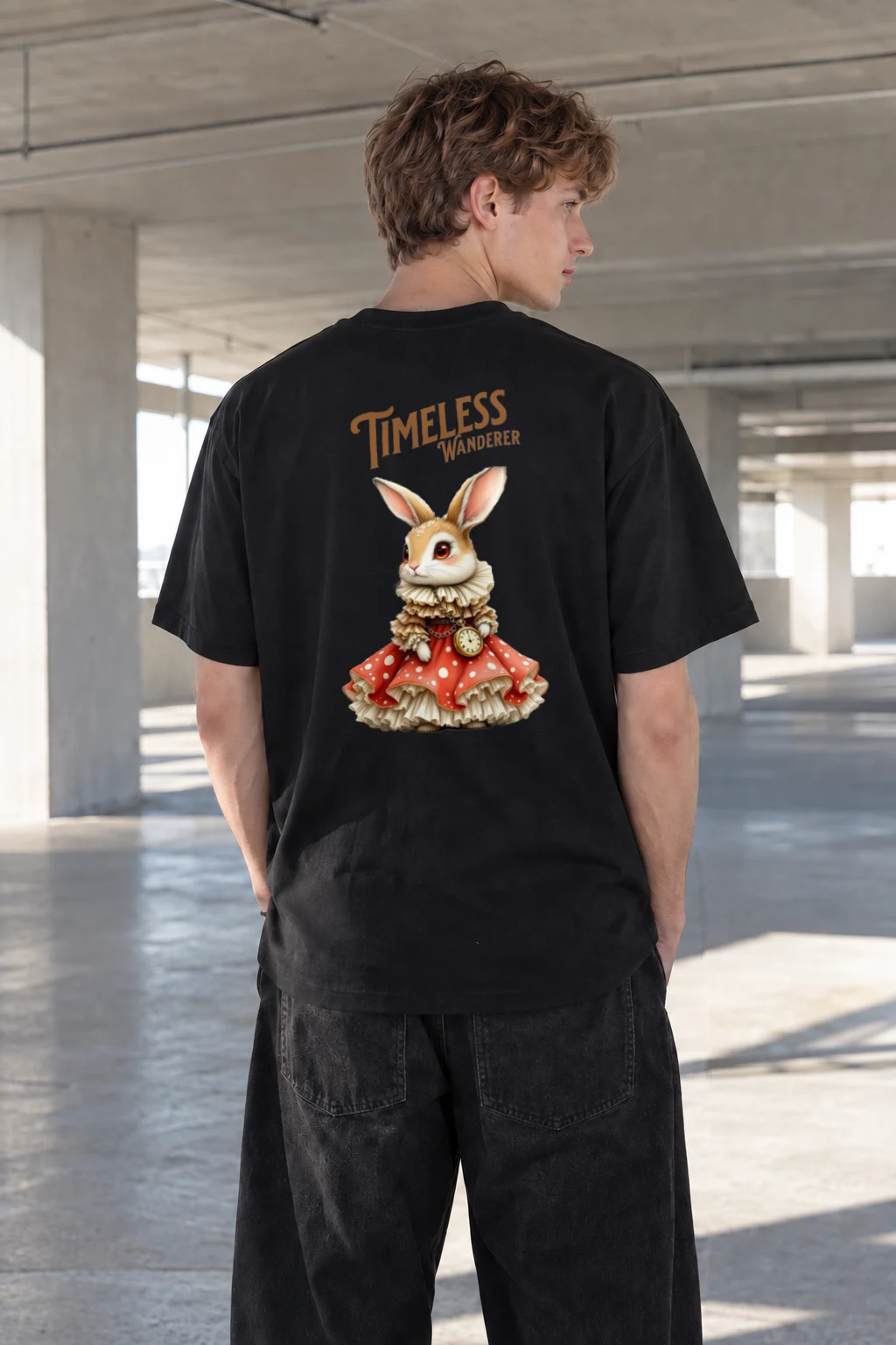"Timeless Wanderer" Heavyweight Unisex Crewneck T-shirt | Gildan 5000