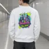 "Times Square Graffiti" Heavy Blend Unisex Crewneck Sweatshirt