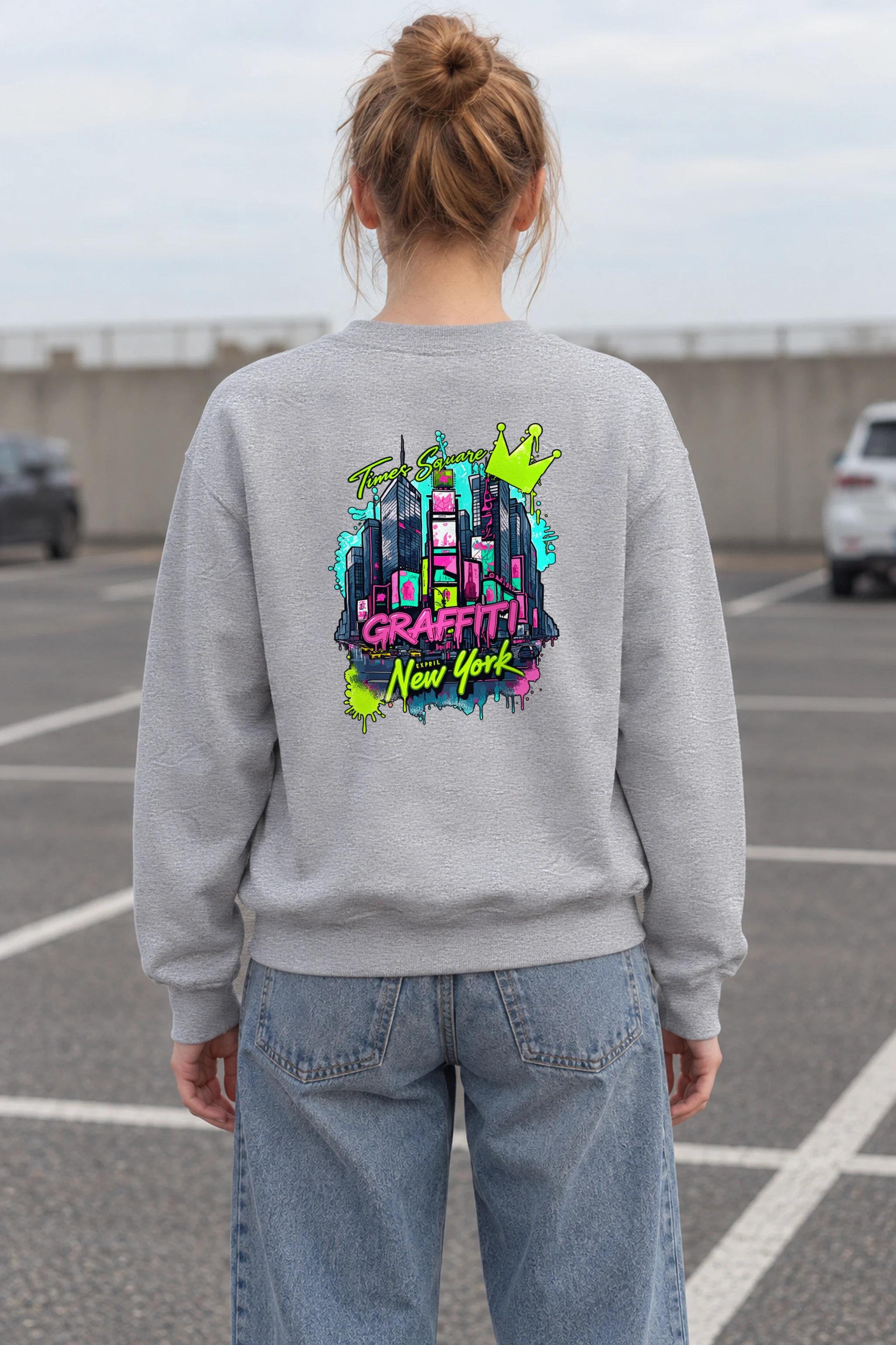 "Times Square Graffiti" 1 Crewneck Sweatshirt