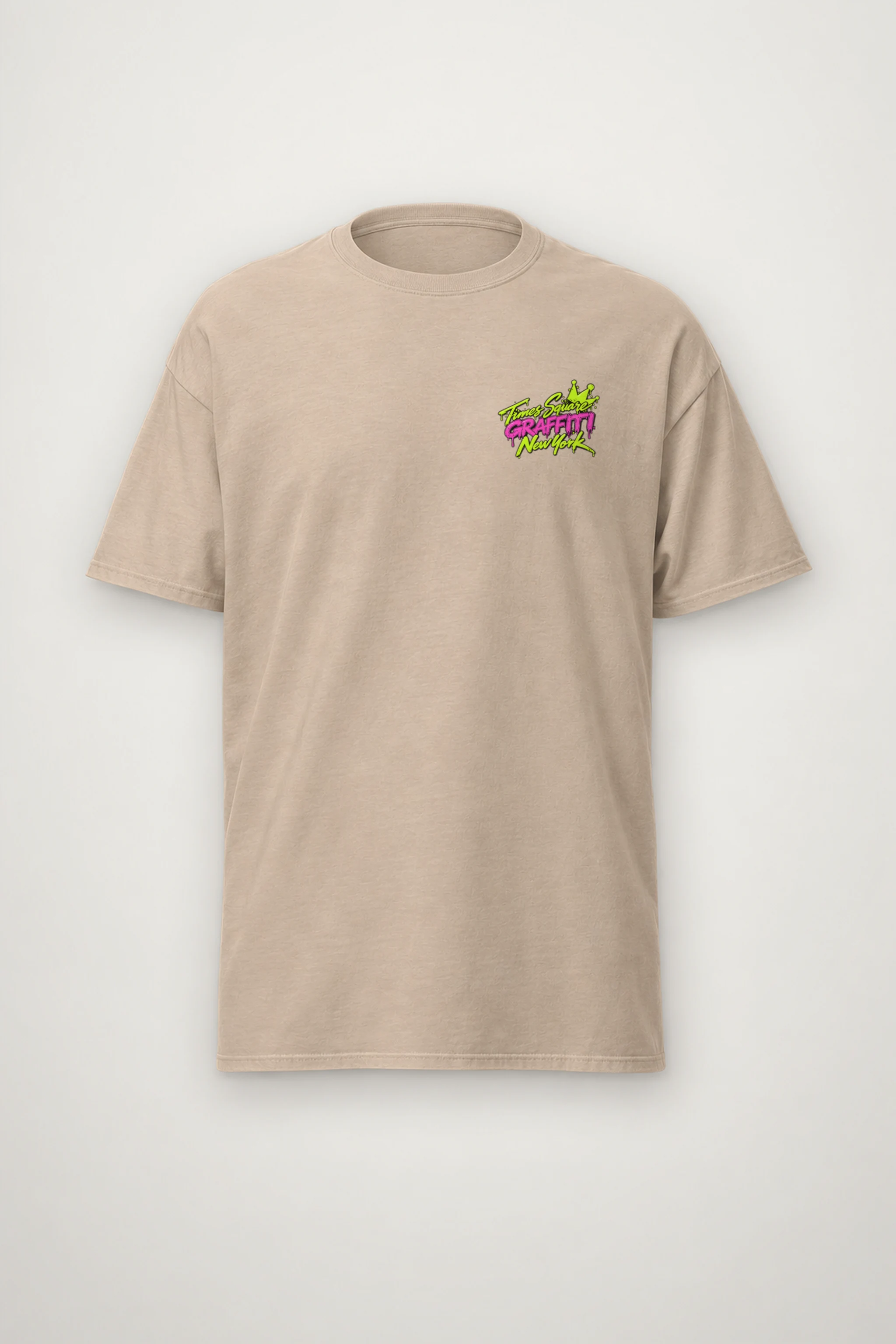 "Times Square Graffiti" Heavyweight Unisex Crewneck T-shirt