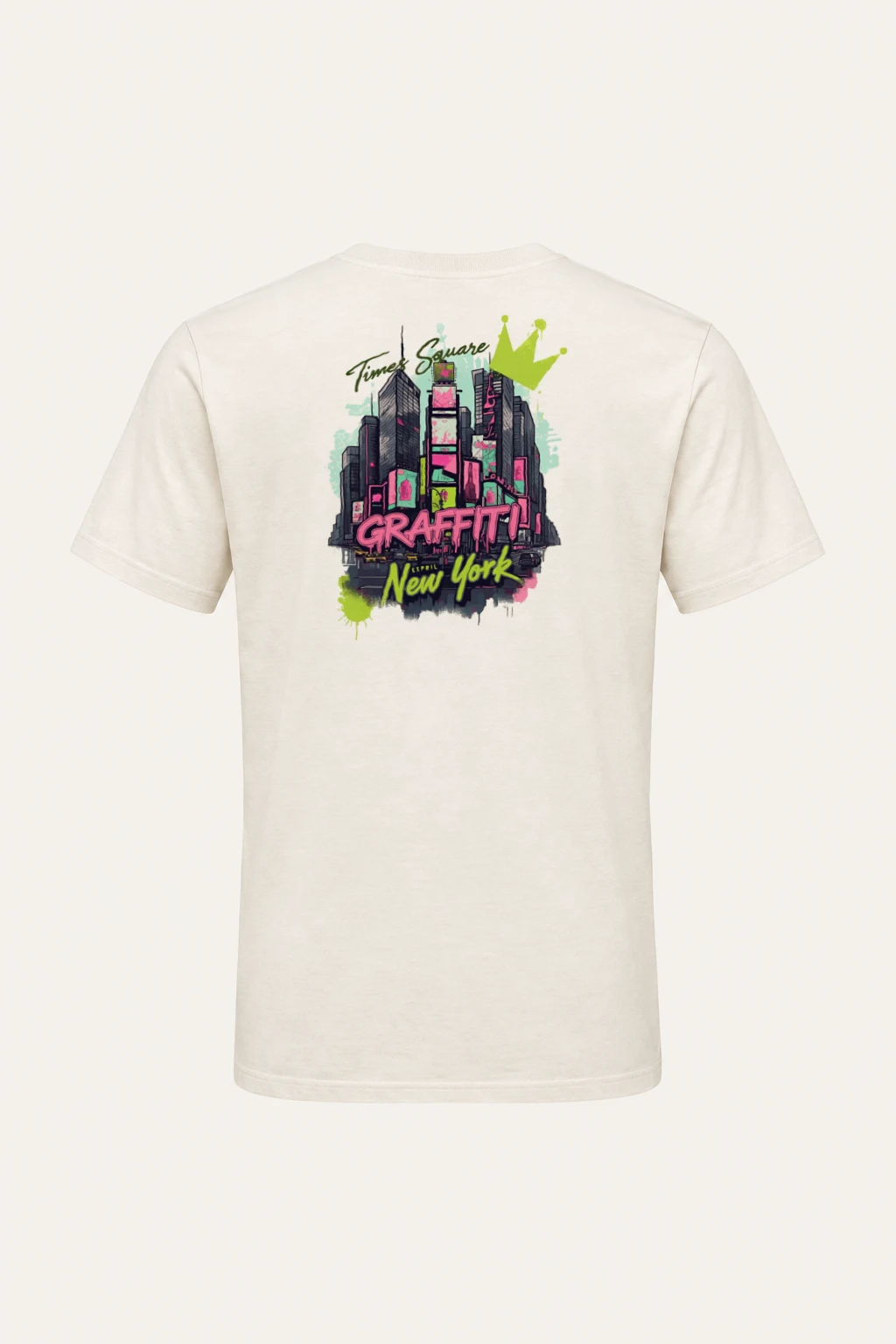 "Times Square Graffiti" Heavyweight Unisex Crewneck T-shirt | Gildan 5000