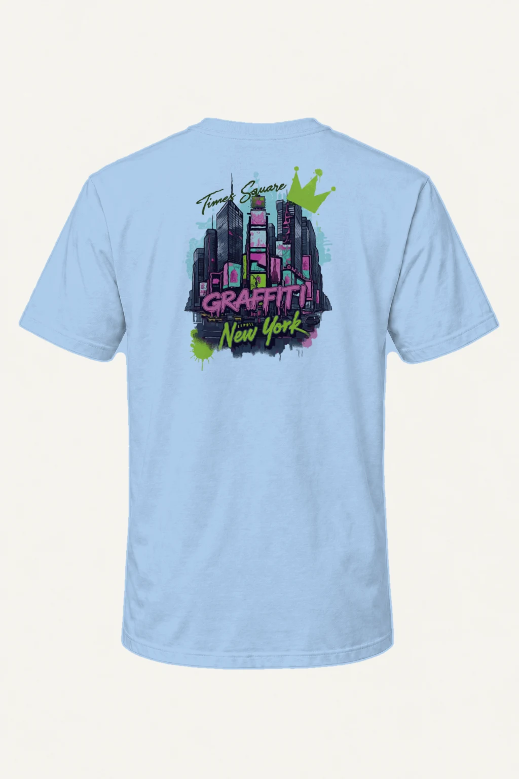 "Times Square Graffiti" Heavyweight Unisex Crewneck T-shirt | Gildan 5000