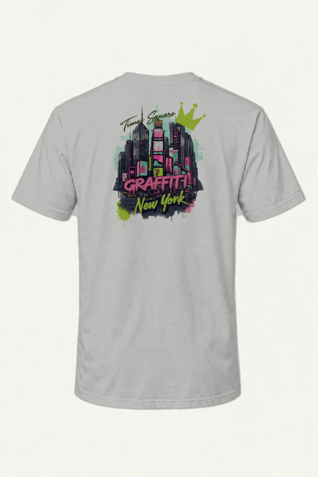 "Times Square Graffiti" Heavyweight Unisex Crewneck T-shirt | Gildan 5000