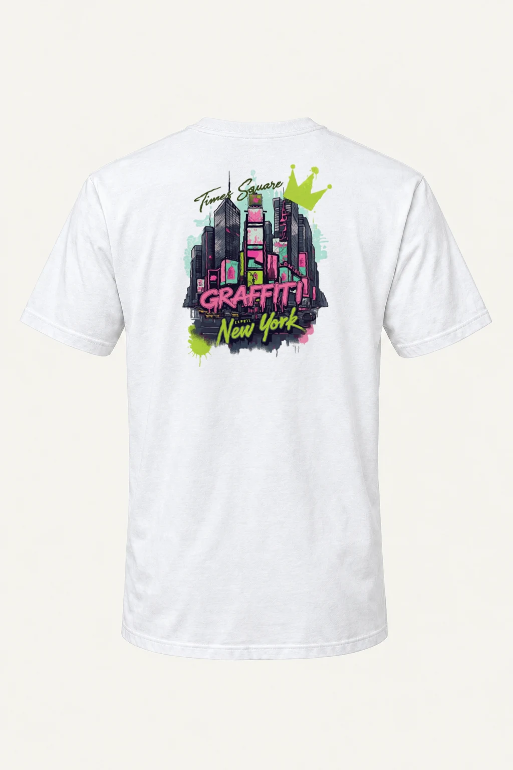 "Times Square Graffiti" Heavyweight Unisex Crewneck T-shirt | Gildan 5000