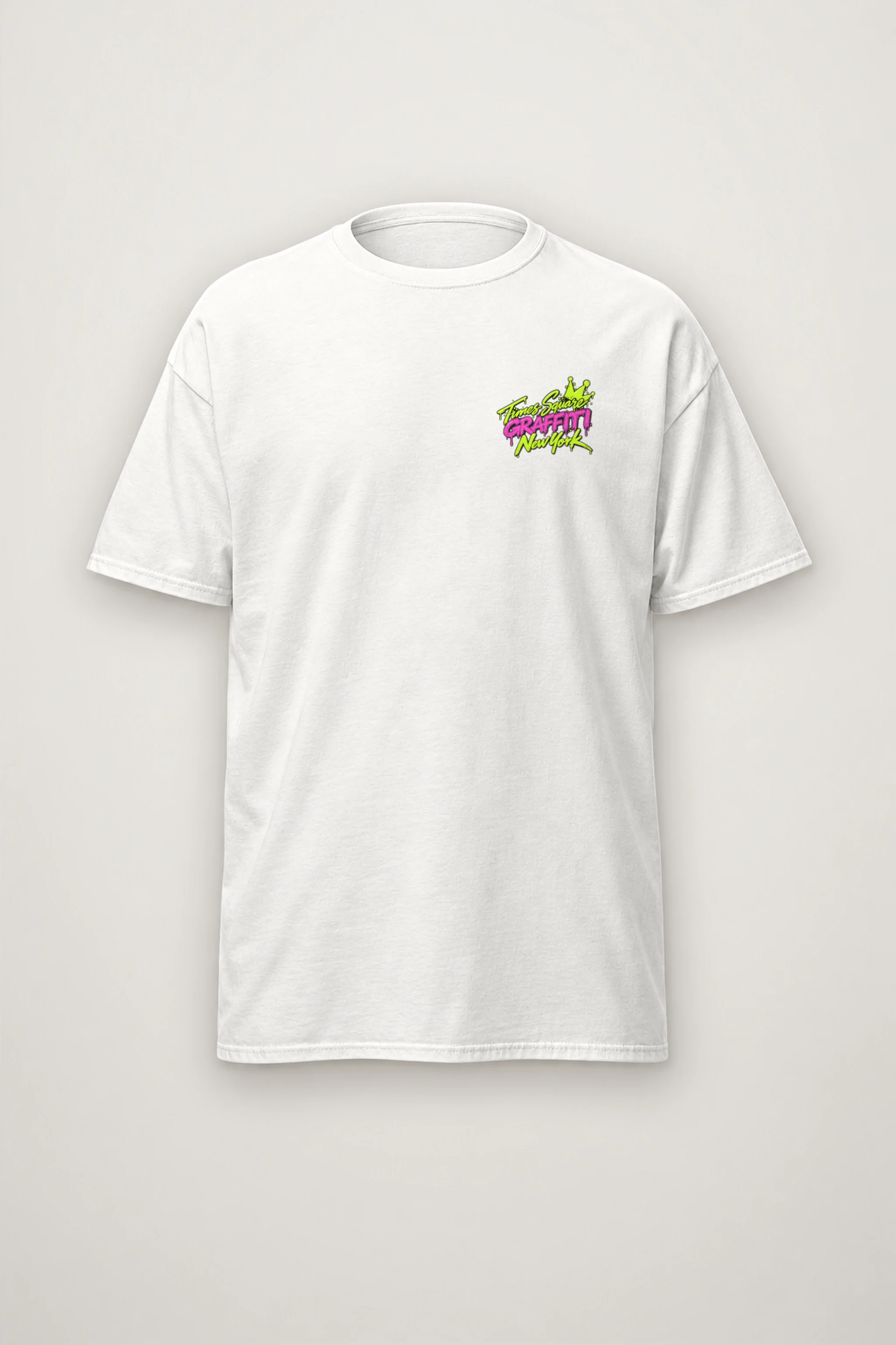 "Times Square Graffiti" Heavyweight Unisex Crewneck T-shirt