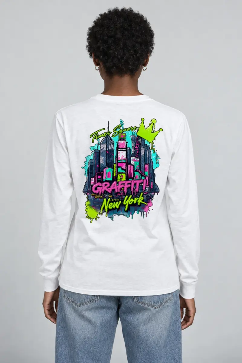 "Times Square Graffiti" Unisex Longsleeve T-shirt | Gildan 2400