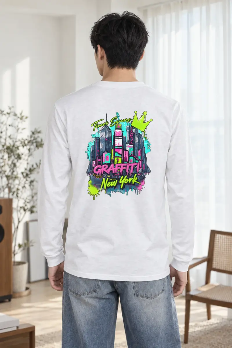 "Times Square Graffiti" Unisex Longsleeve T-shirt