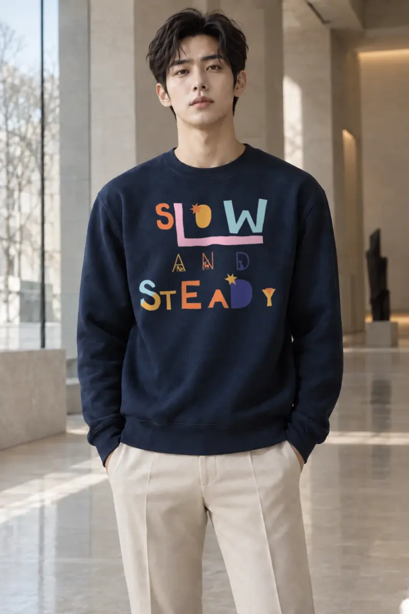"Tiny Cats Typography" Heavy Blend Unisex Crewneck Sweatshirt | Gildan 18000