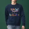 "Tiny Cats Typography" Heavy Blend Unisex Crewneck Sweatshirt