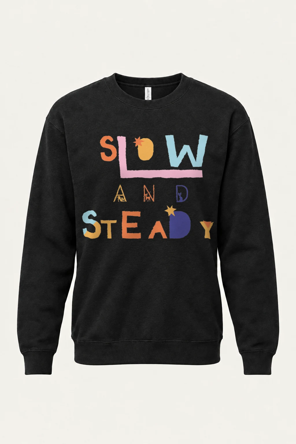 "Tiny Cats Typography" Heavy Blend Unisex Crewneck Sweatshirt | Gildan 18000