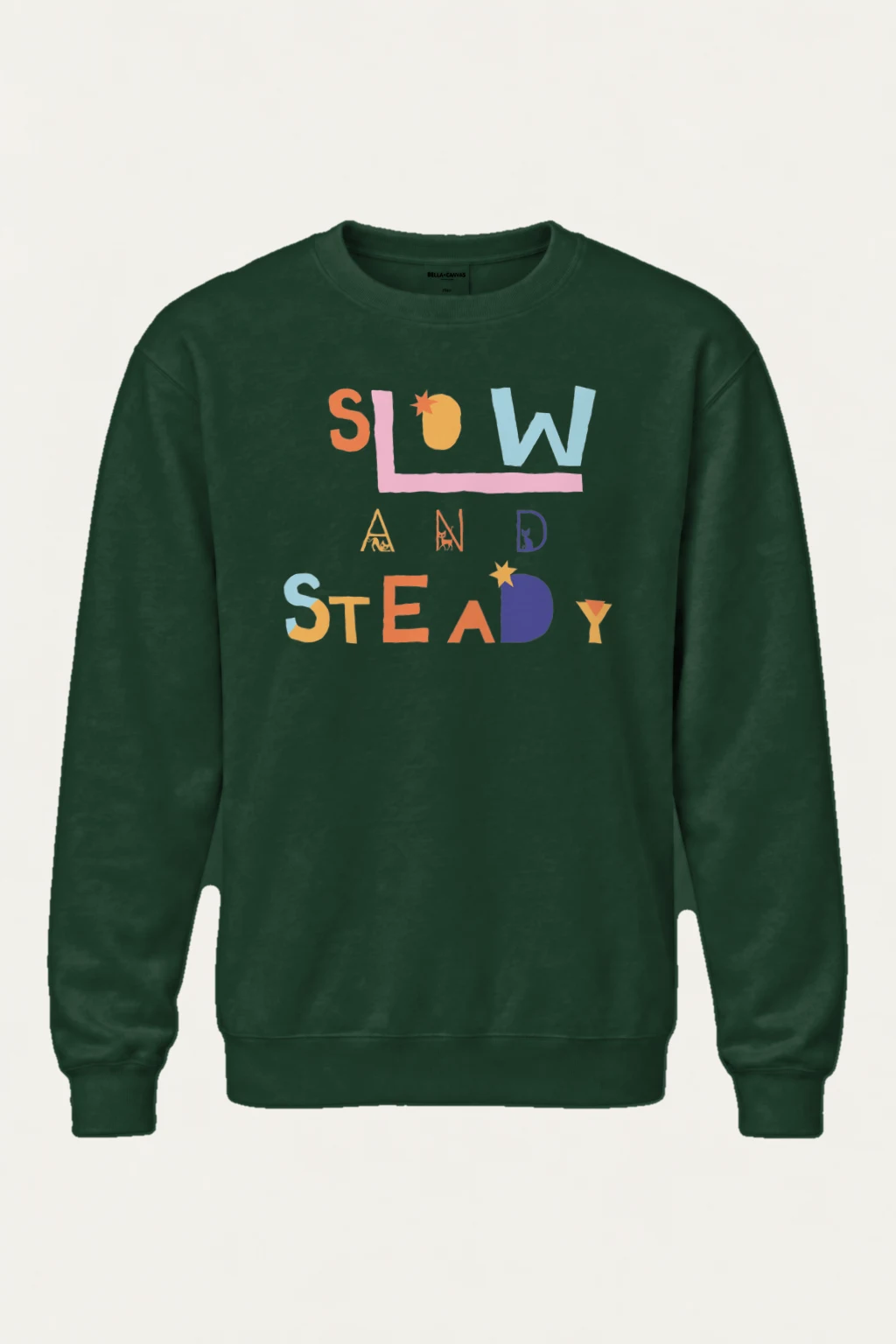 "Tiny Cats Typography" Heavy Blend Unisex Crewneck Sweatshirt | Gildan 18000