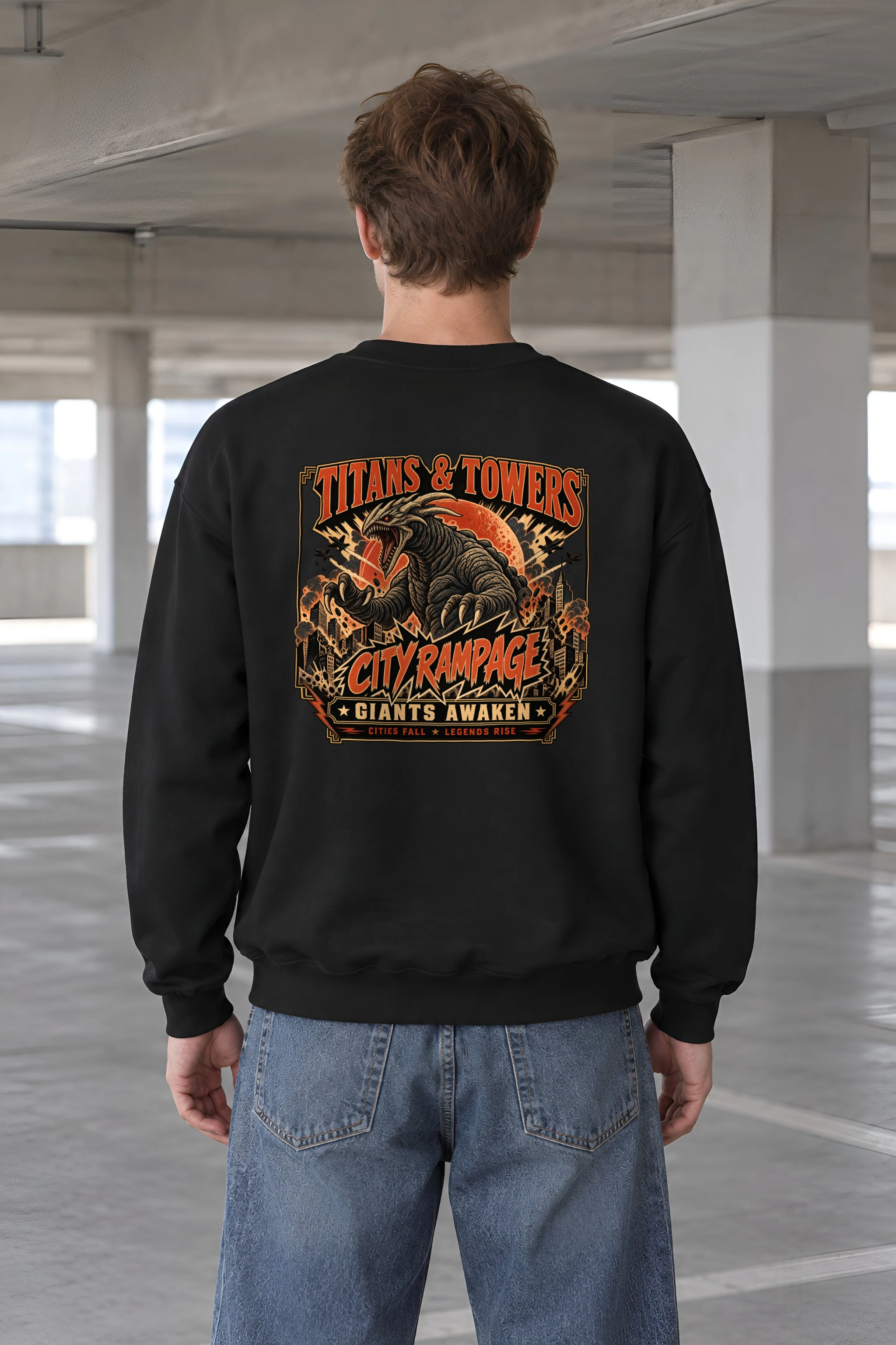 "Titans And Towers" 1 Crewneck Sweatshirt
