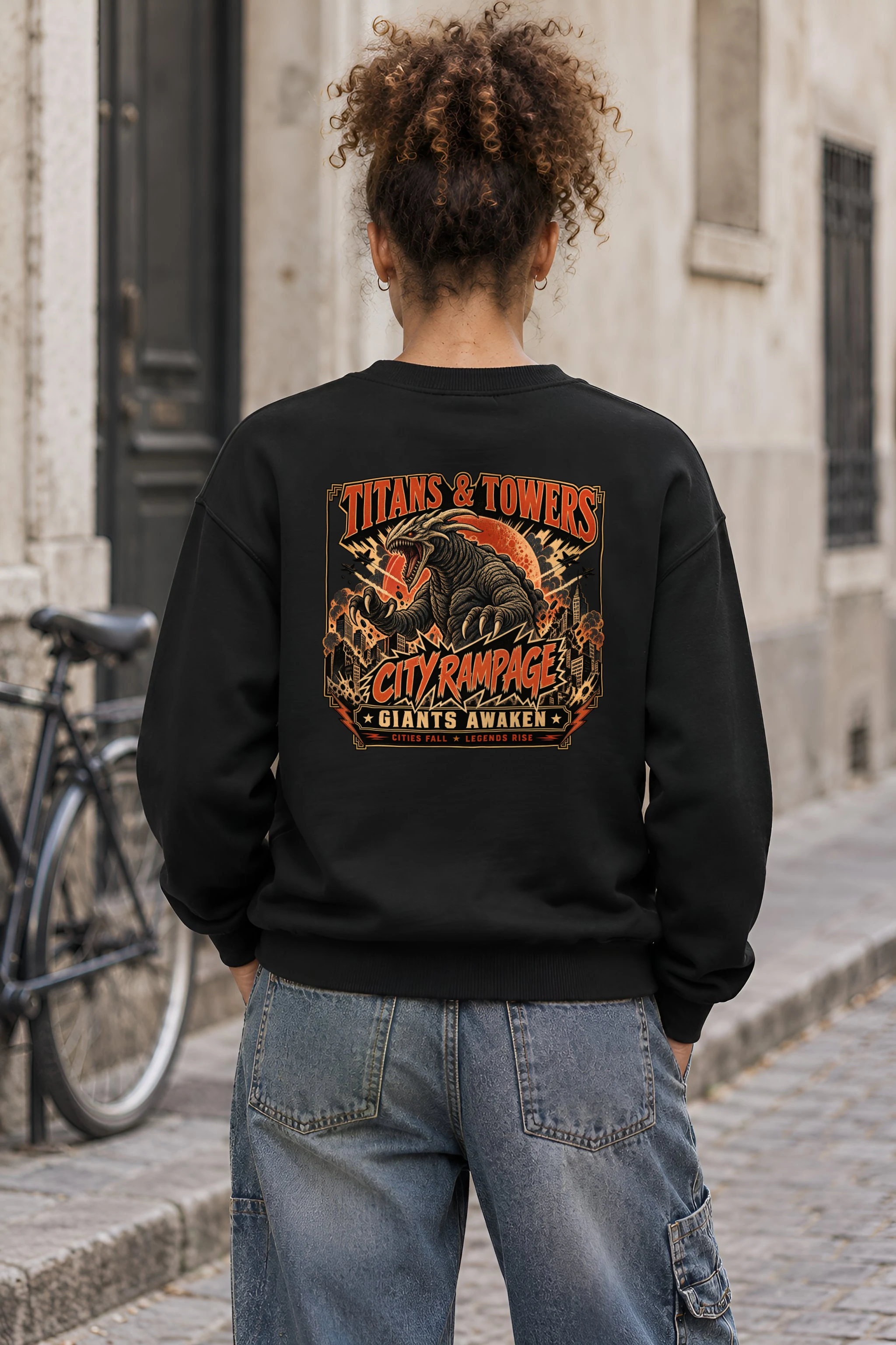 "Titans And Towers" 1 Crewneck Sweatshirt