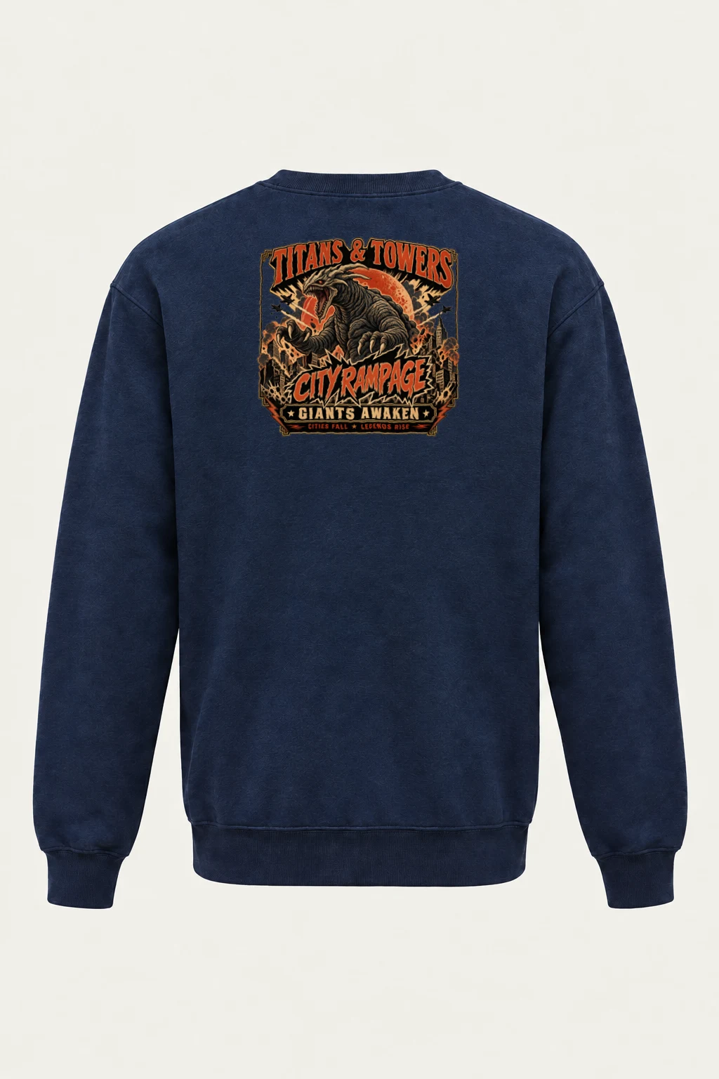 "Titans And Towers" Heavy Blend Unisex Crewneck Sweatshirt | Gildan 18000